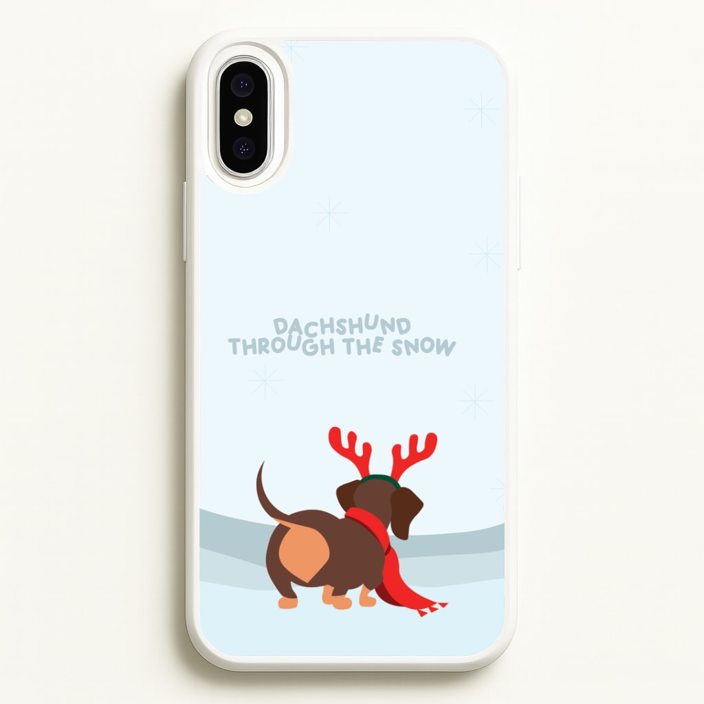 Dachshund Through The Snow - Christmas Phone Case