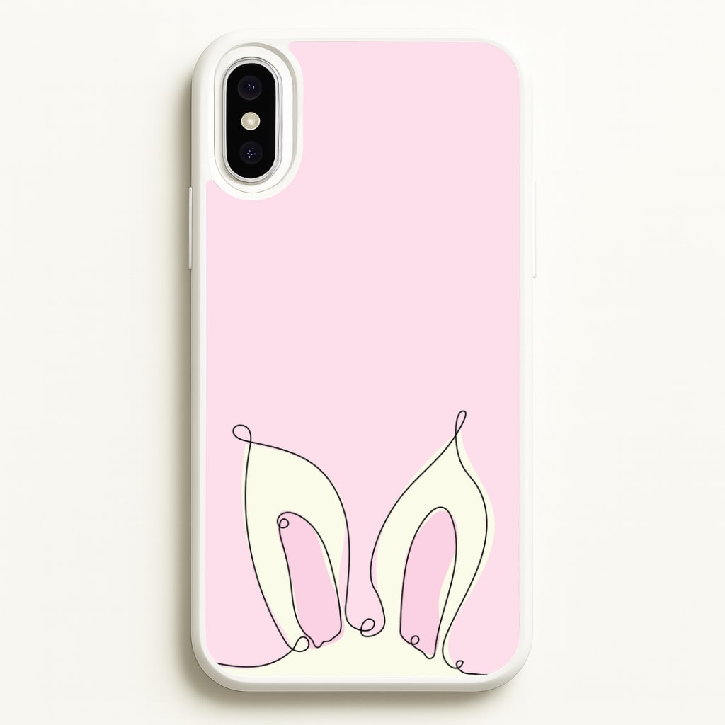 Outline Bunny Ears Phone Case