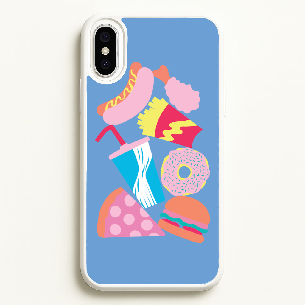 All The Foods - Fast Food Patterns Phone Case