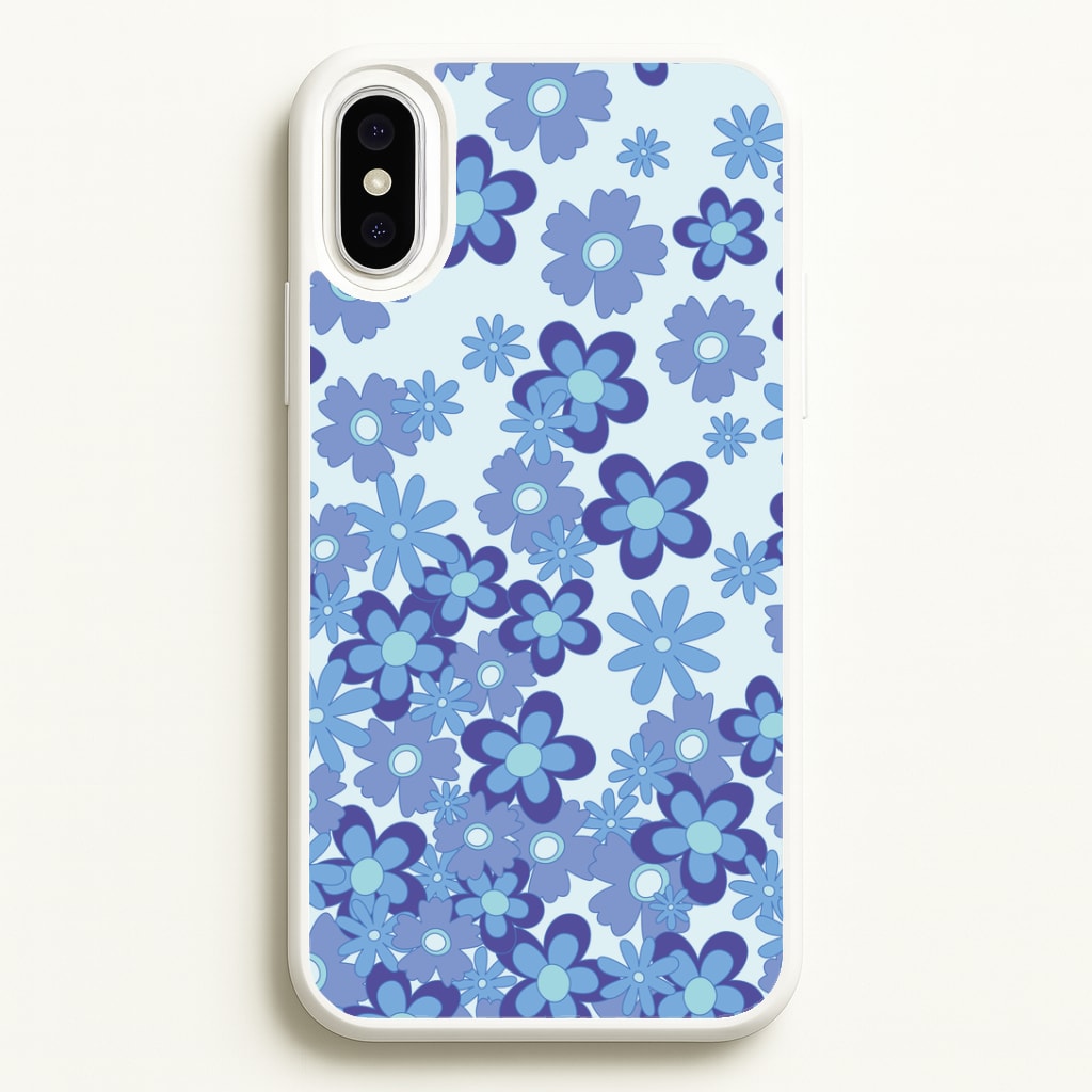 Blue Flowers - Floral Patterns Phone Case