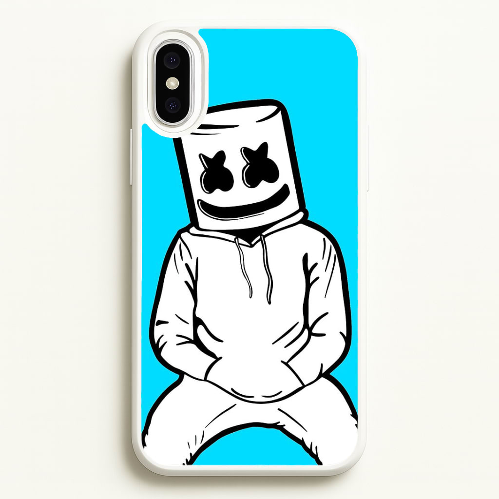 Blue White Helmet DJ Phone Case