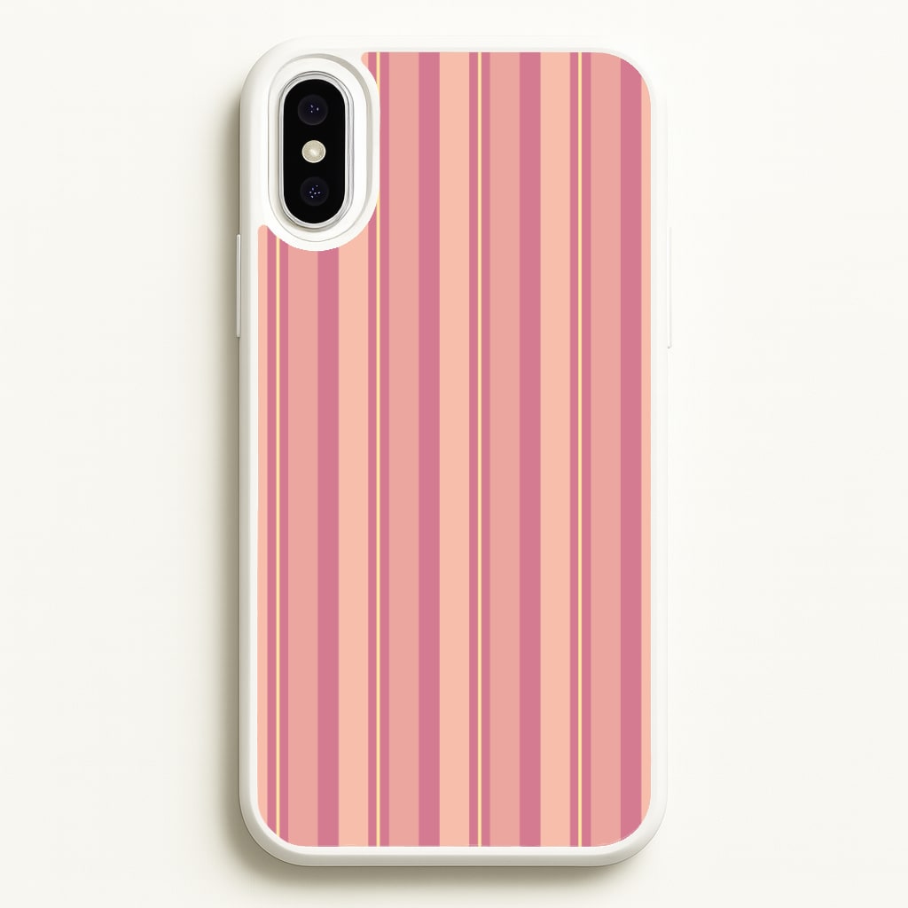 Pink And Yellow Stripes Phone Case
