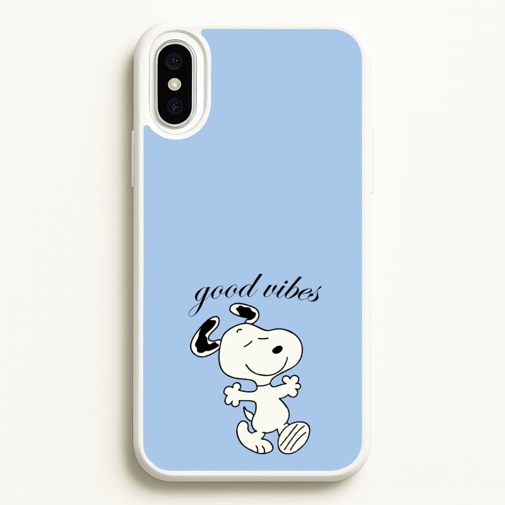 Good Vibes Cartoon Beagle Phone Case