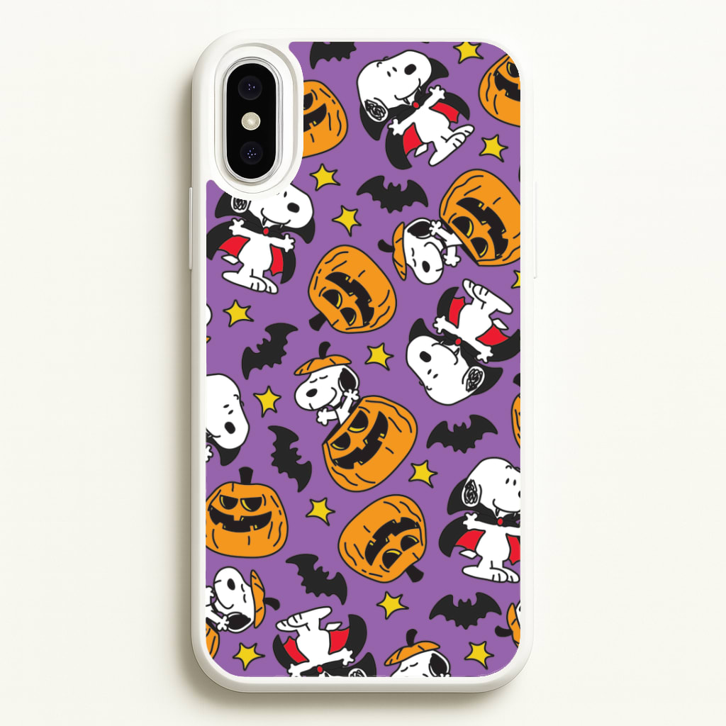 Cartoon Beagle Halloween Pattern Phone Case