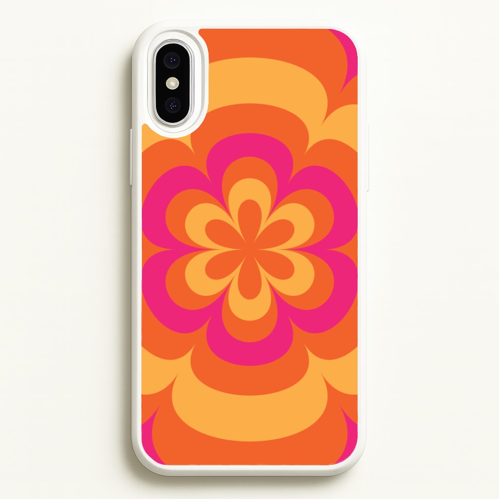 Sunset Trippy Flower Pattern Phone Case