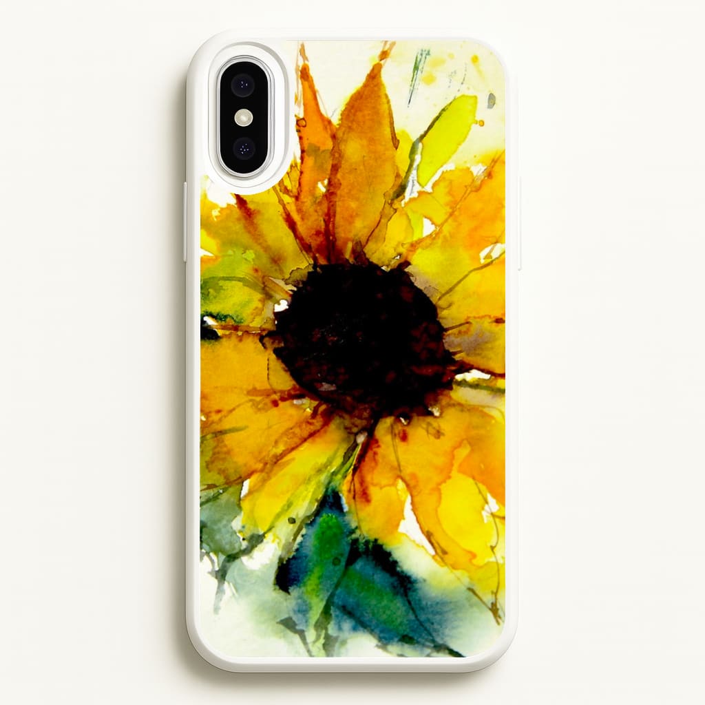 Watercolour Sunflower Phone Case