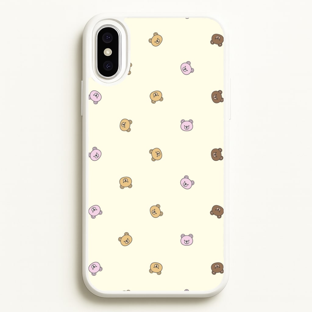 Miniature Teddy Bear Faces Pattern Phone Case
