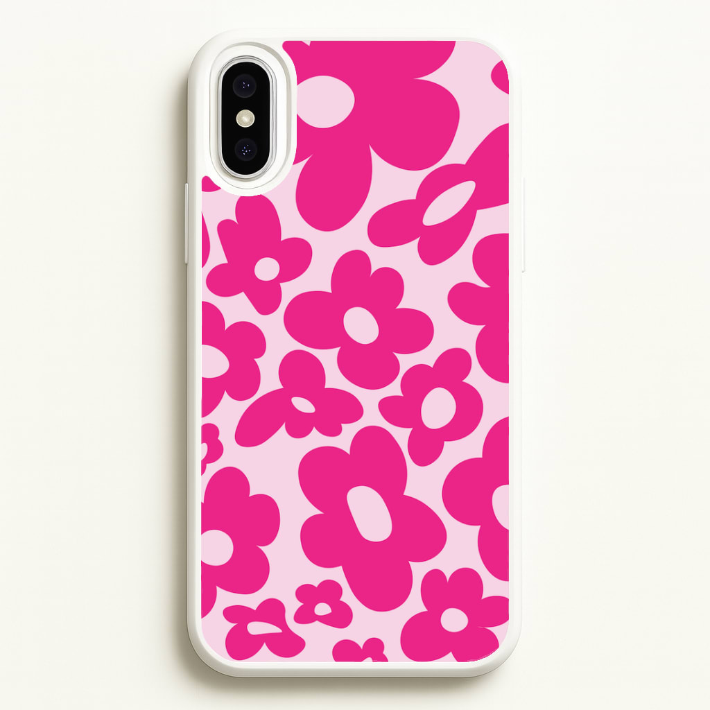 Pink Flowers - Trippy Patterns Phone Case
