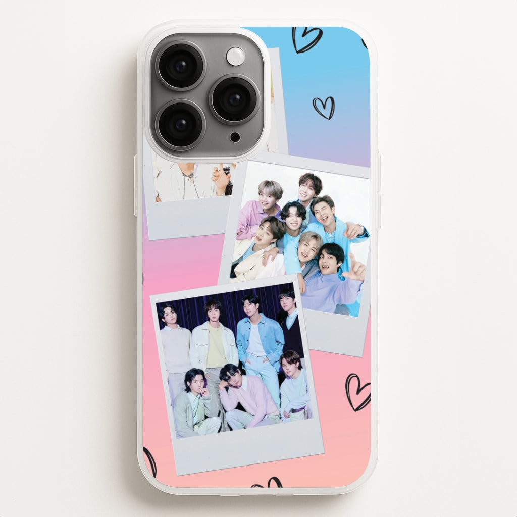 K-Pop Band Polaroid Collage Phone Case