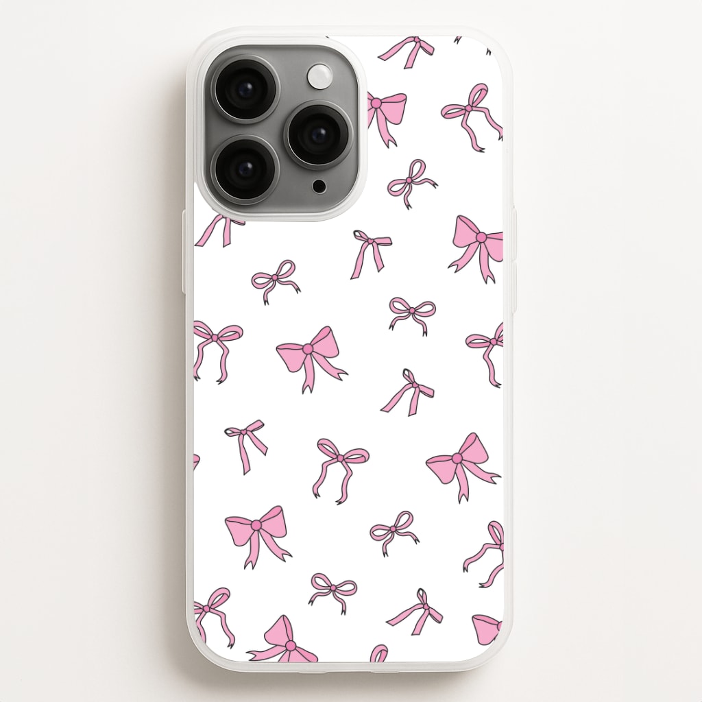 Coquette Variety Pink Bows Pattern Phone Case
