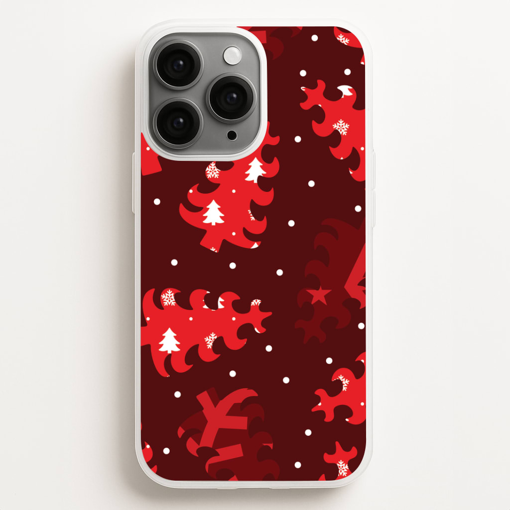 Wrapping Paper Christmas Tree Pattern Phone Case