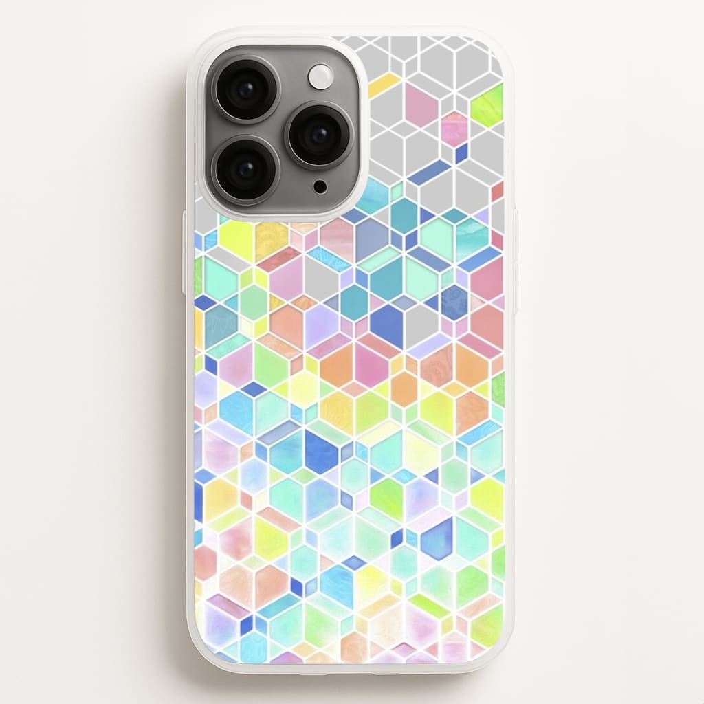 Bright Hexagon Pattern Phone Case