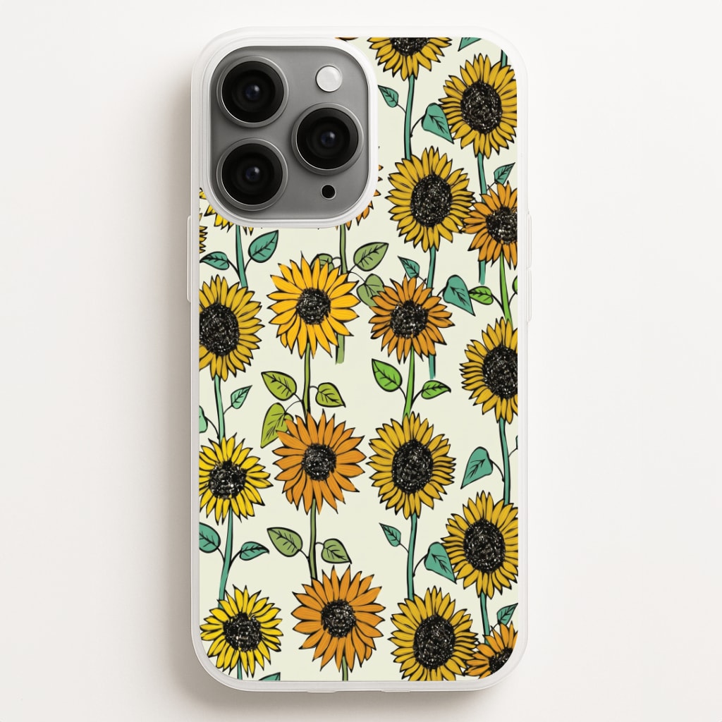 Painted Sunflowers Phone Case