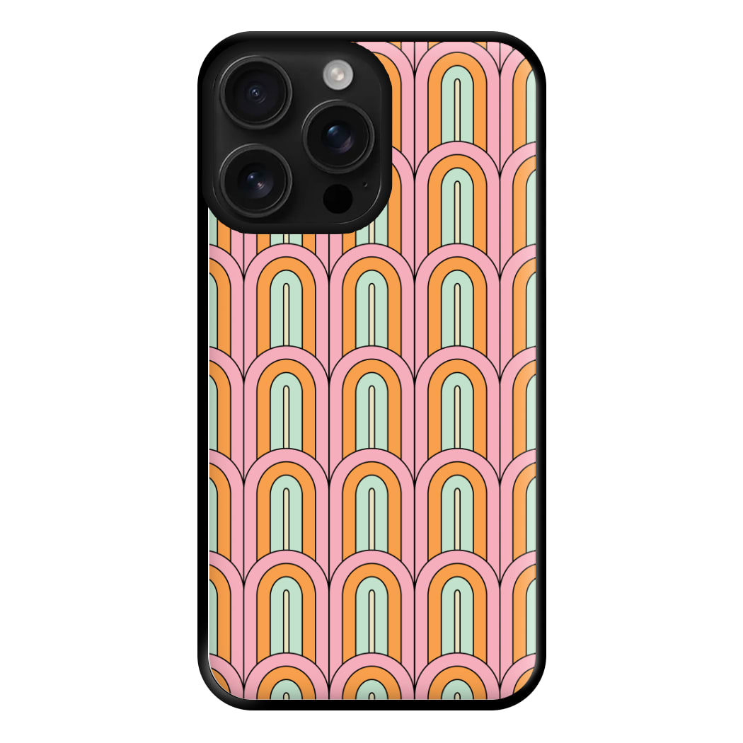 Pastel Retro Arches Pattern Phone Case