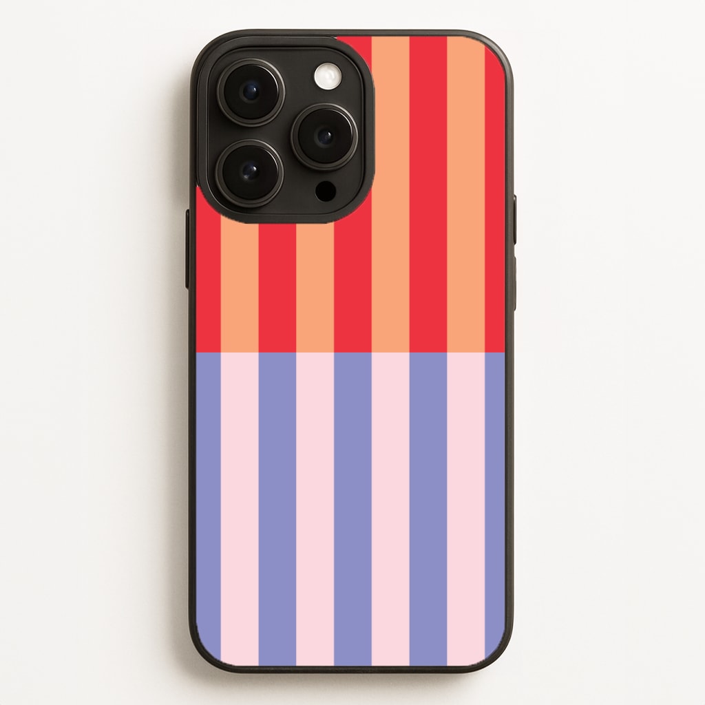 Multicoloured Pinstripe Abstract Pattern Phone Case
