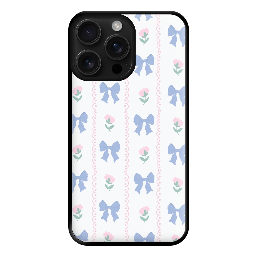 Pink Bows Pattern - Clean Girl Aesthetic Phone Case