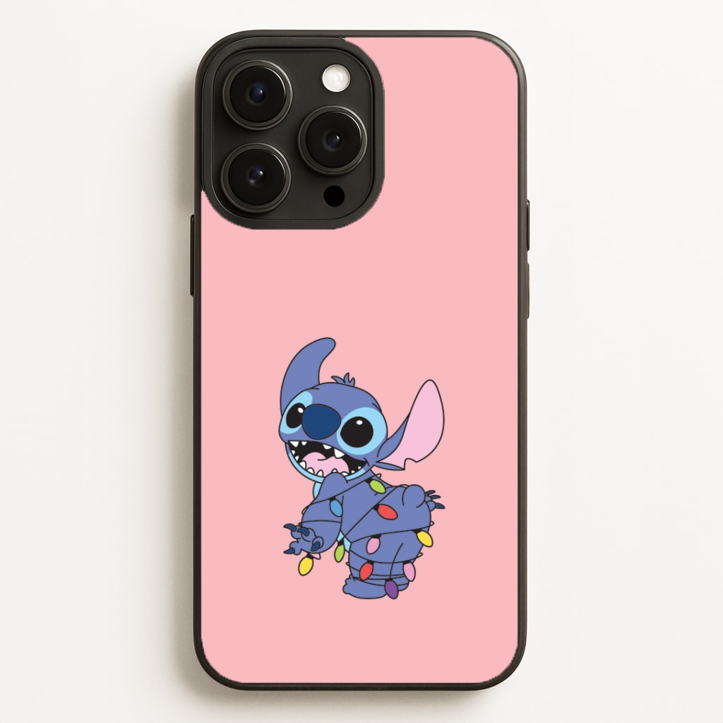 Cute Blue Alien Fairylights Phone Case