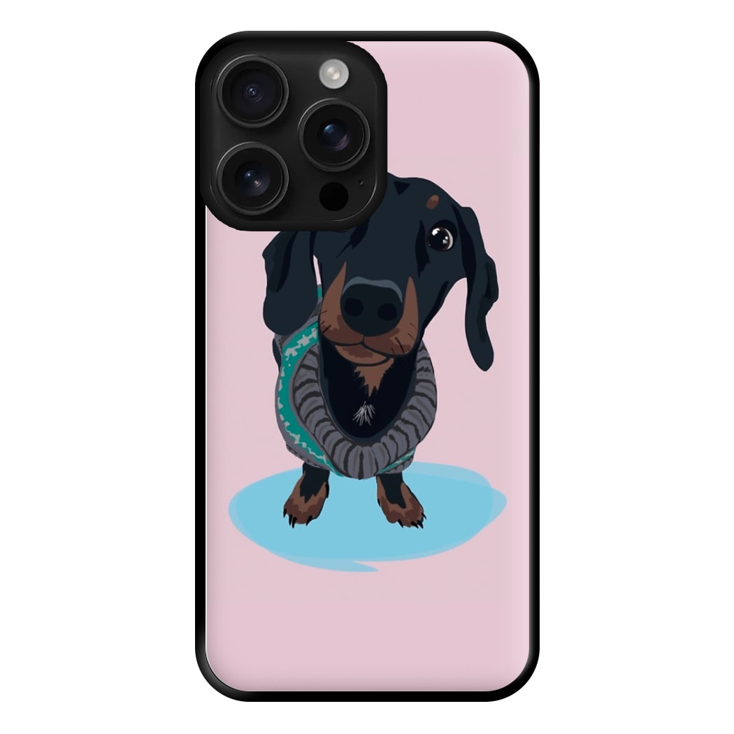 Cartoon Dachshund Phone Case