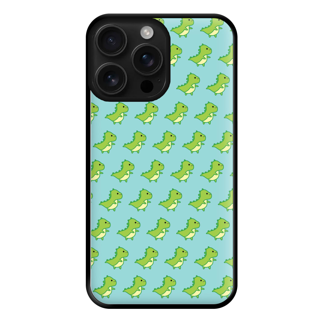 Green Dinosaurs Pattern - Dinosaurs Phone Case