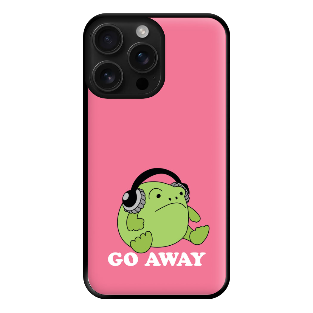 Go Away Grumpy Frog Phone Case