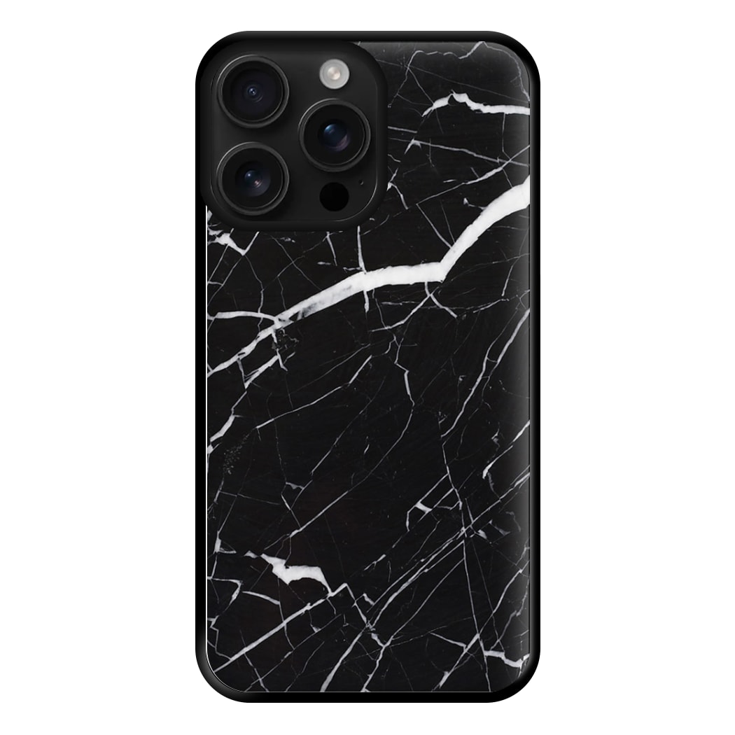 Black & White Marble Pattern Phone Case