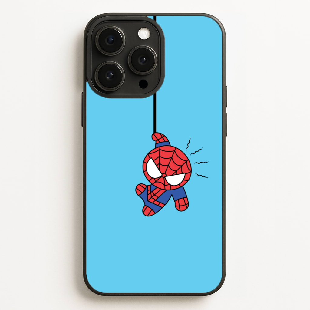 Blue Hanging Spider Hero Phone Case