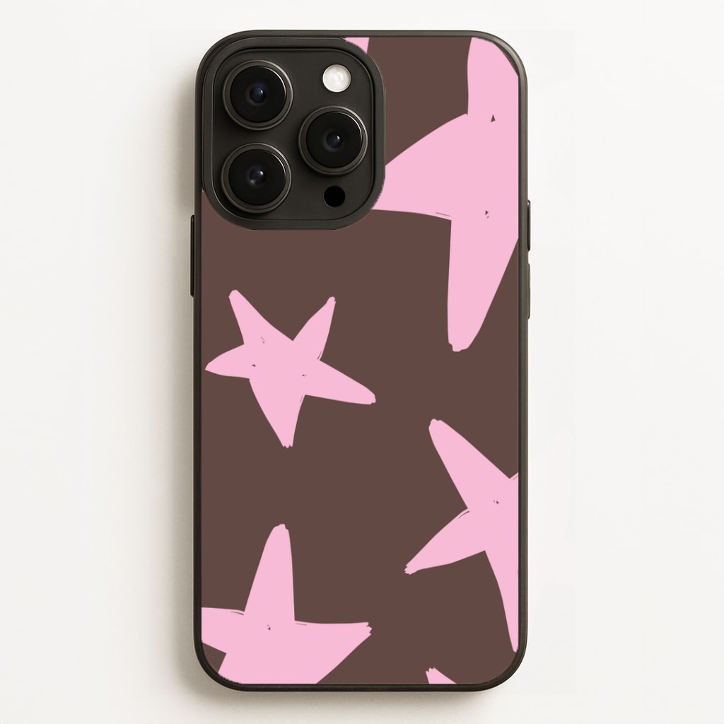 Chocolate & Strawberry Stars Phone Case