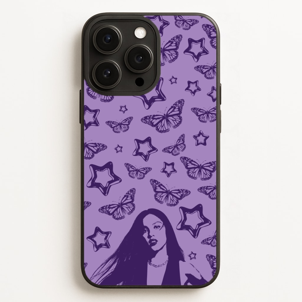 Stars And Butterflies Pattern Phone Case