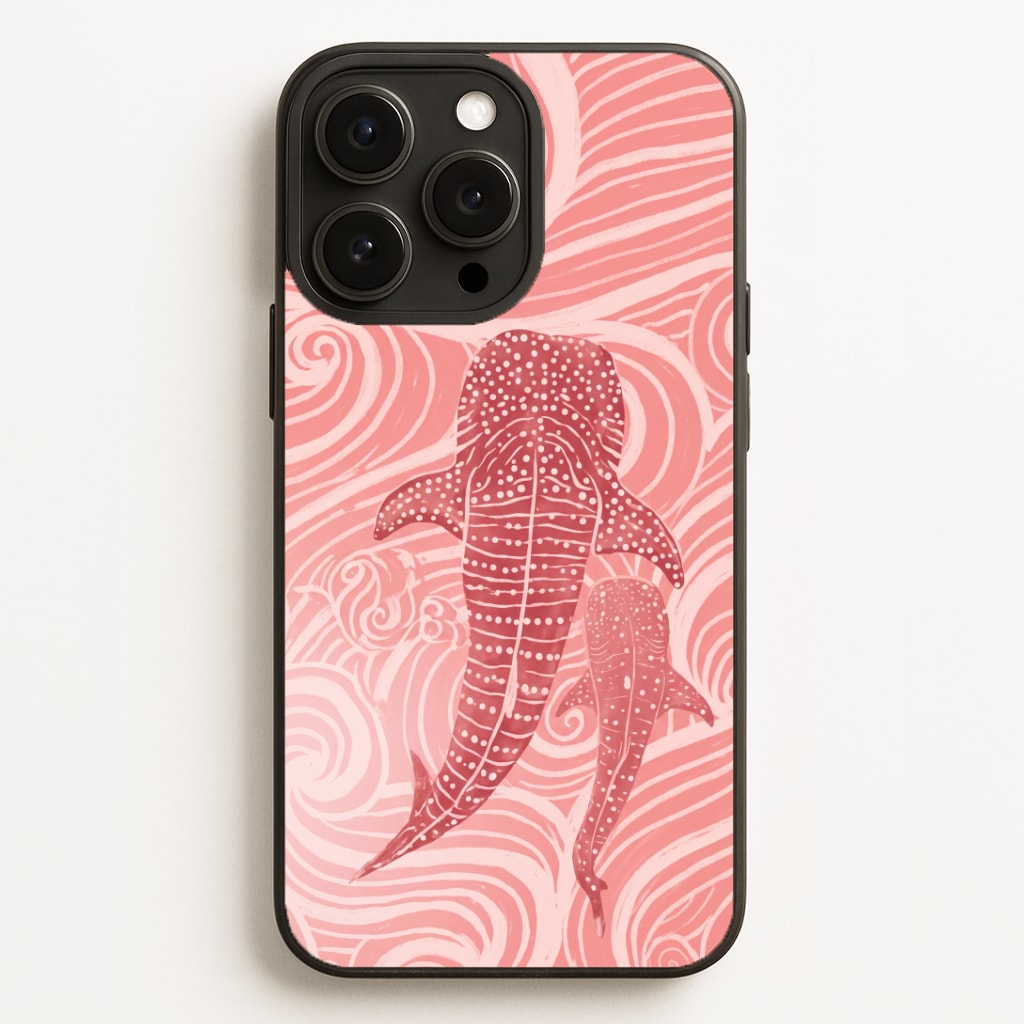 Rose Whale Shark Swirls Phone Case