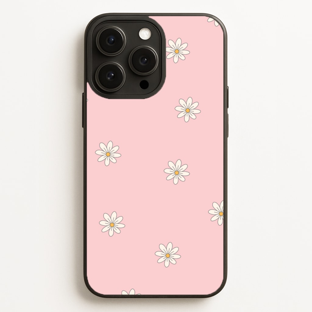 Dusty Pink Daisy Pattern Phone Case