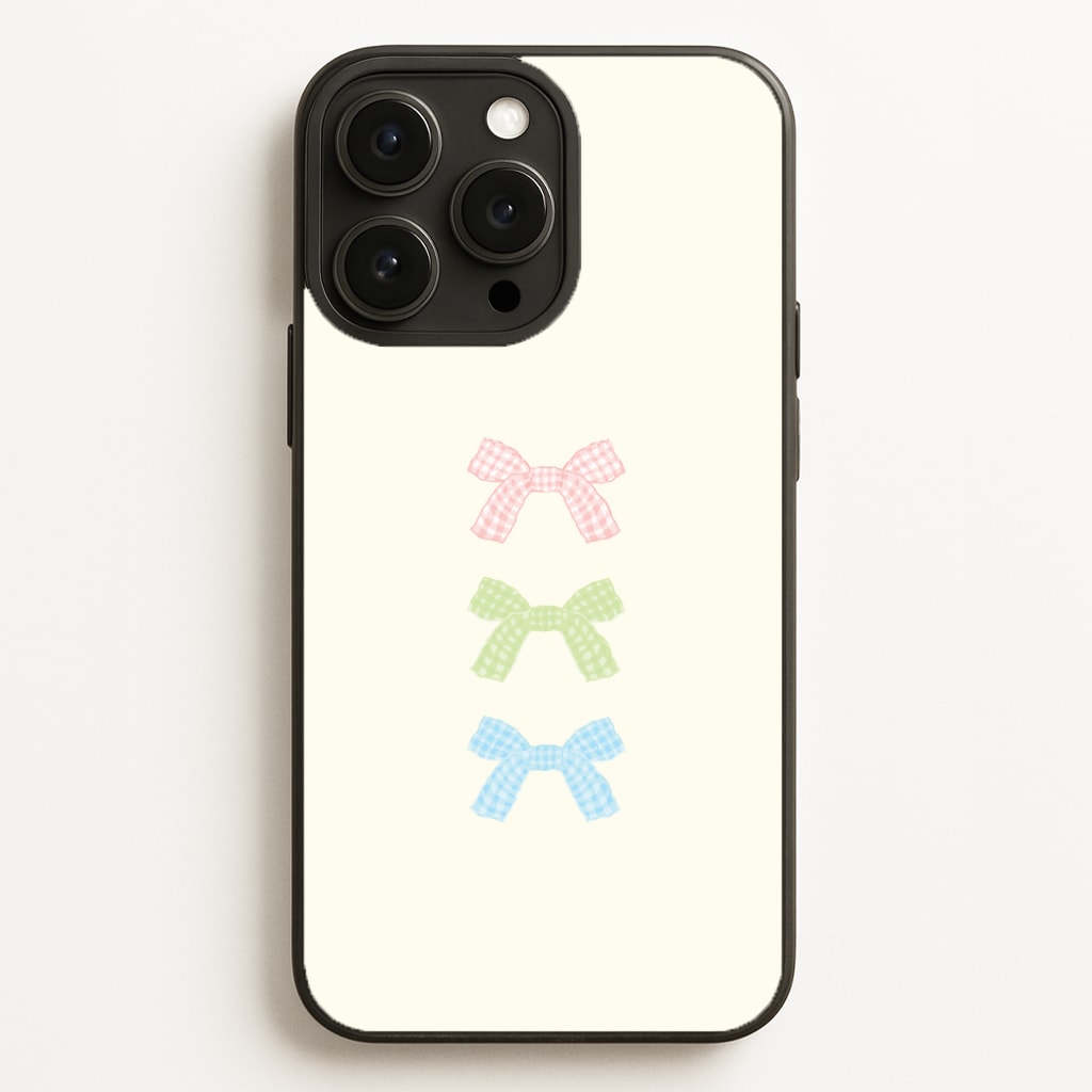 Gingham Tiered Ties Phone Case