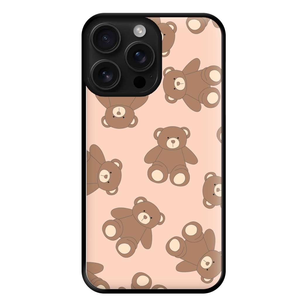 Cartoon Brown Bear Pattern Phone Case
