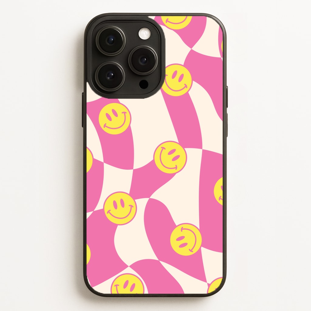 Smiley Checkboard - Trippy Patterns Phone Case