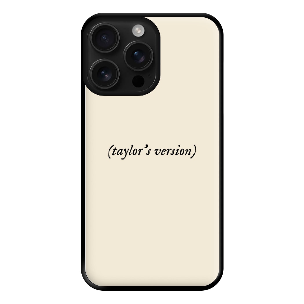 Personalised Taylor's Version Phone Case