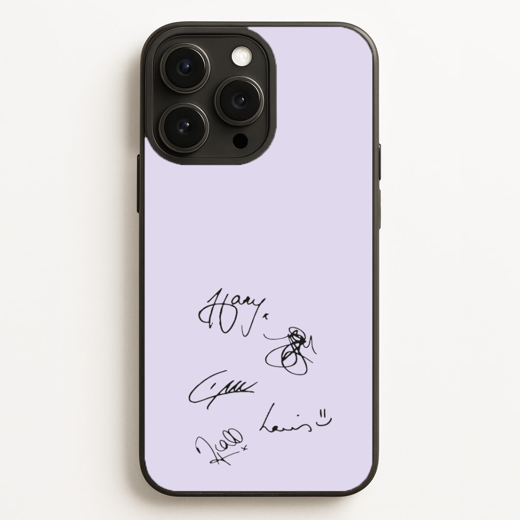 1D Signatures Phone Case
