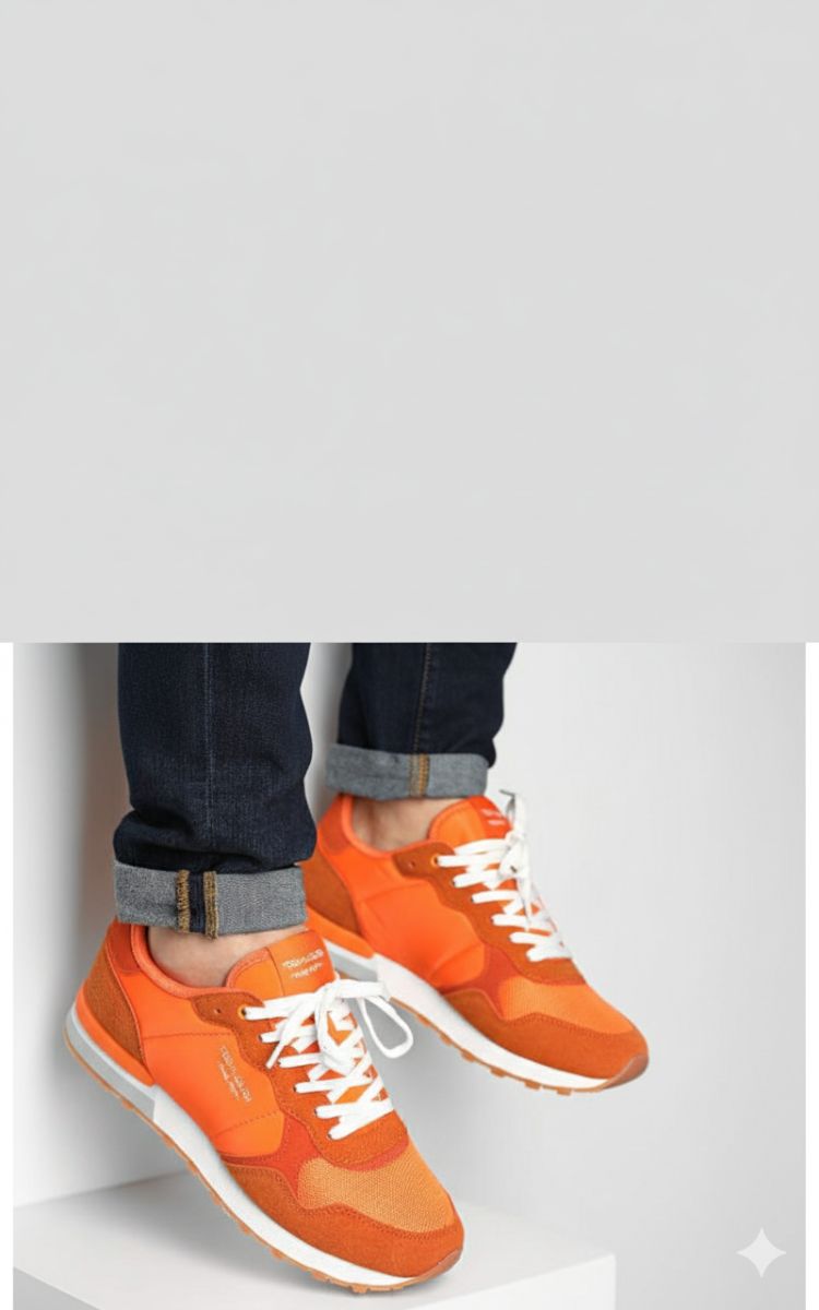 Orange Teddy Smith Shoe