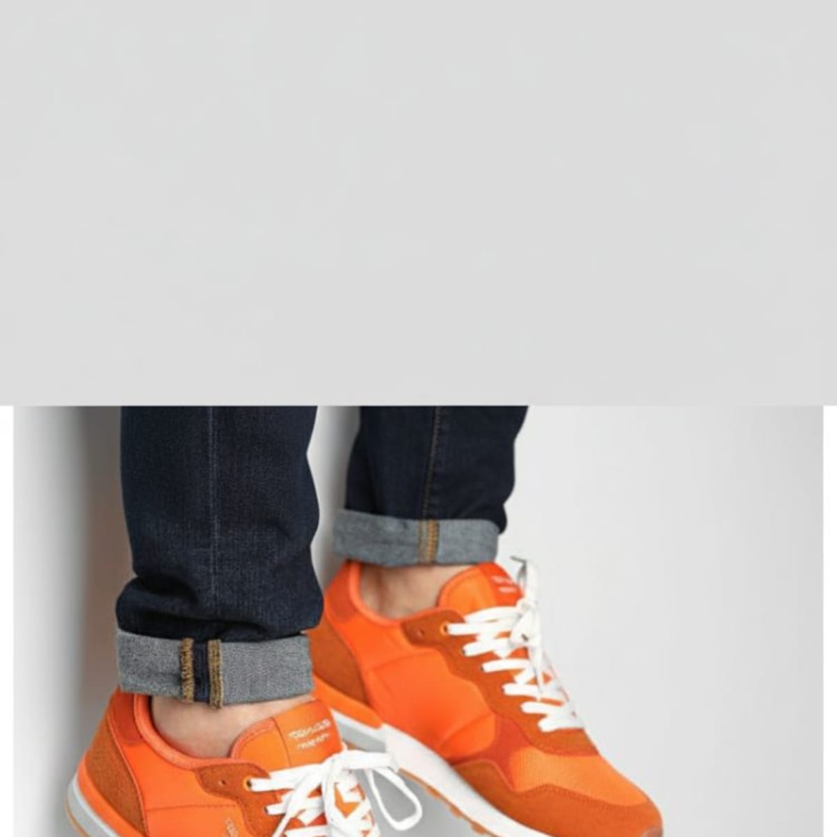 Orange Teddy Smith Shoe, view 1