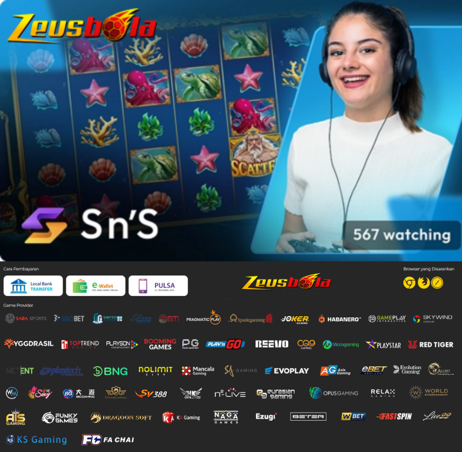 ZEUSBOLA Slot Streaming Gacor Cewe Cantik 2025 | Situs Slot Gaming Live Streaming RTP Tinggi & Bonus Streamer