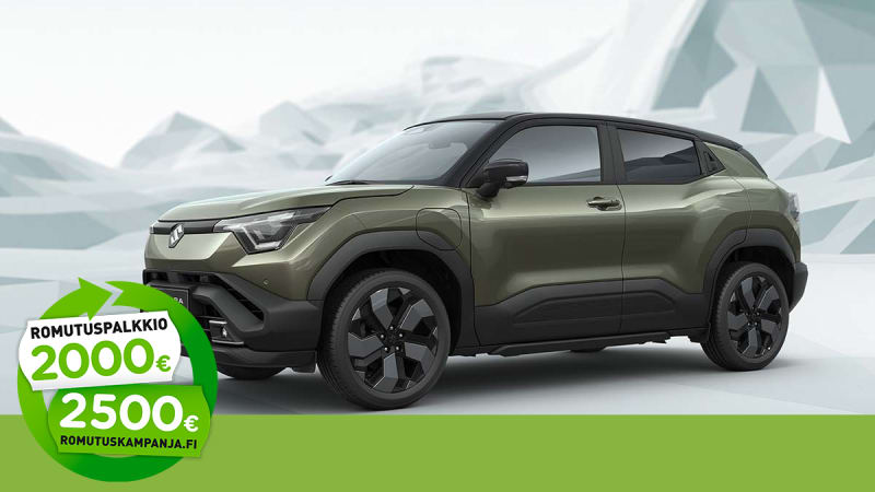 Suzuki tuplaa valtion romutuspalkkion uuteen Suzukiin