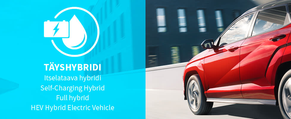 Täyshydbridi tai Itselataava hybridi / Self-Charging Hybrid / Full hybrid / HEV Hybrid Electric Vehicle