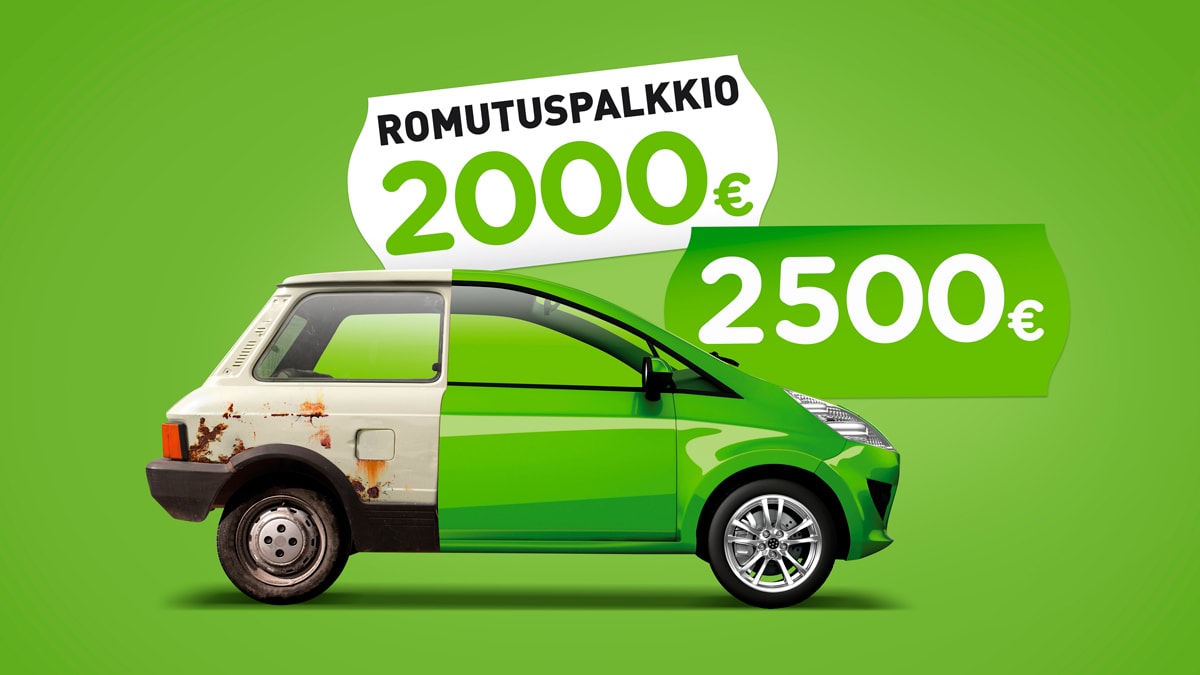 Romutuspalkkio uuden auton ostajalle