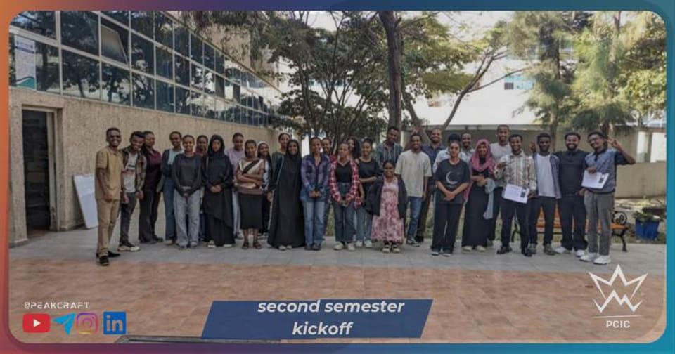 Peak Craft members at the semester kickoff