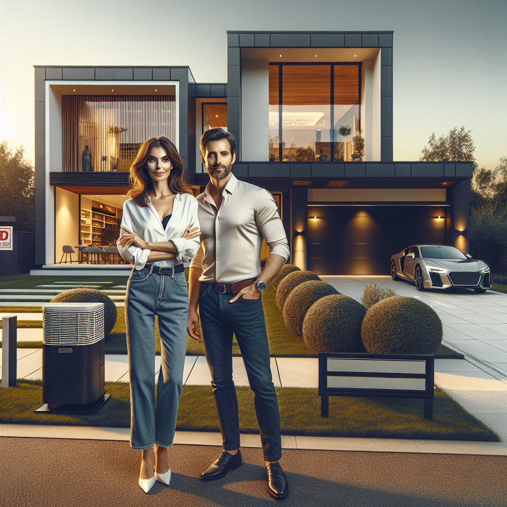 Maison moderne avec pompe à chaleur - valorisation immobilière
