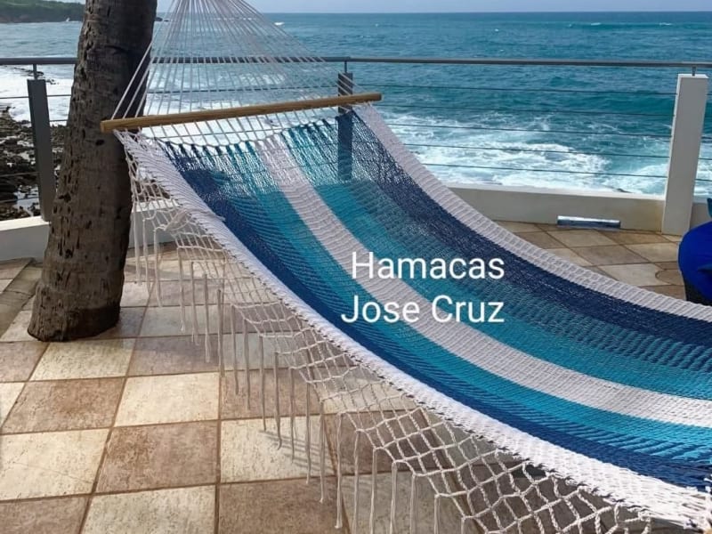 Trabajo artesanal de Hamacas jose cruz