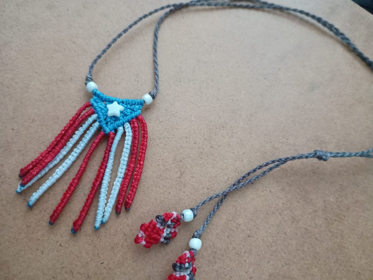 Collar de bandera de Puerto Rico