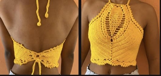Trabajo realizado a crochet con hilo 100% algodón .