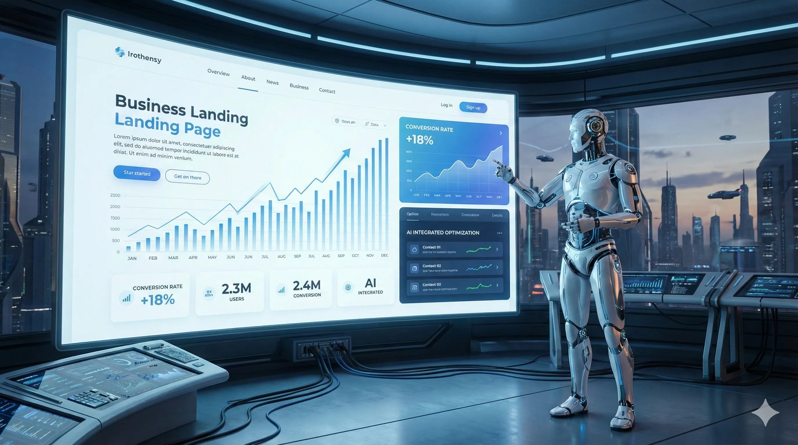 Ai-presenting-data-in-website