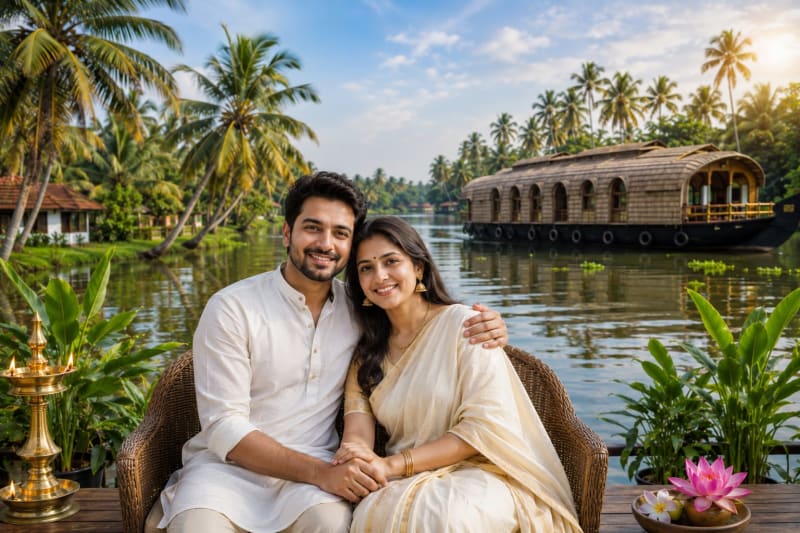 Kerala backwaters and houseboat