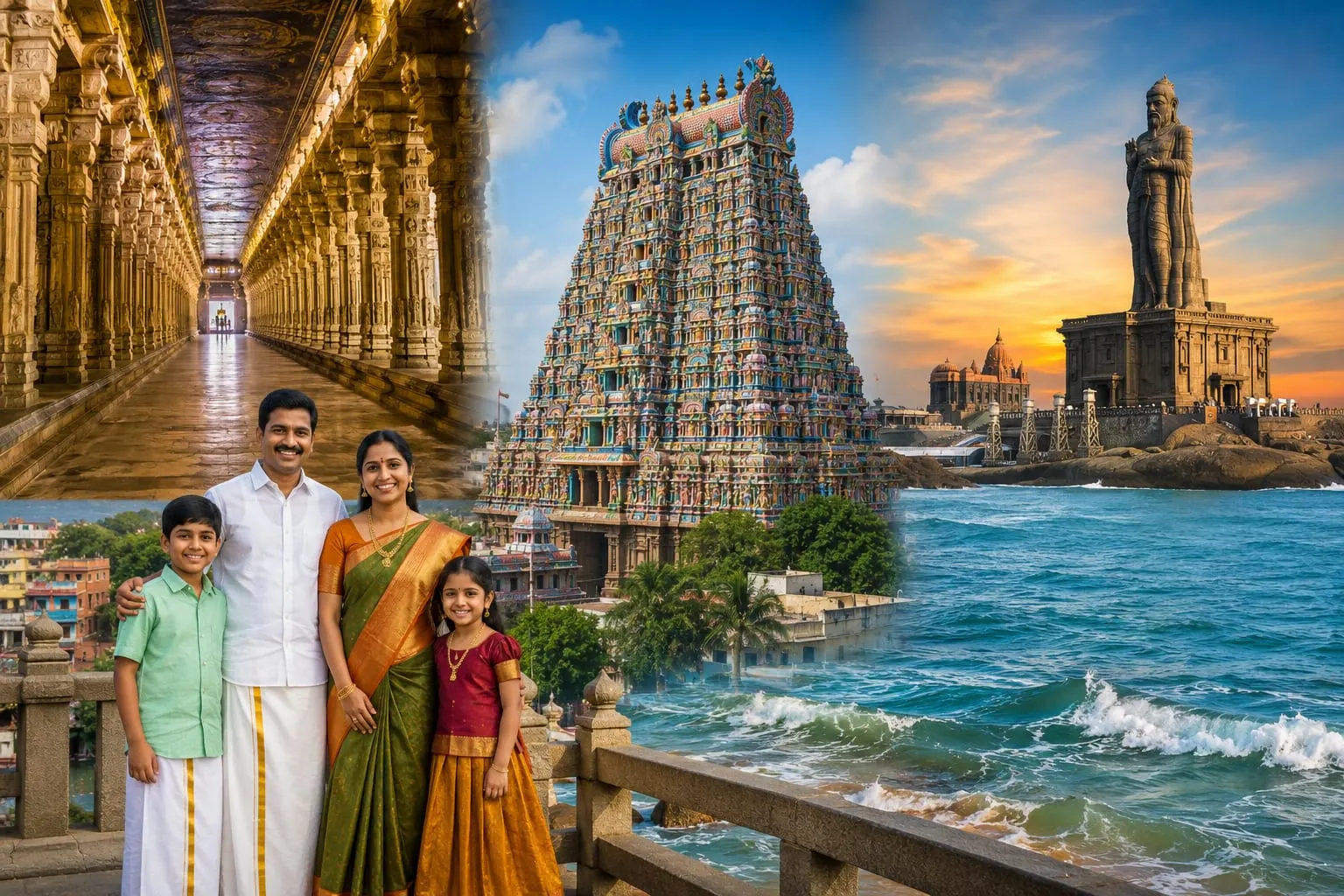 Rameshwaram, Madurai & Kanyakumari