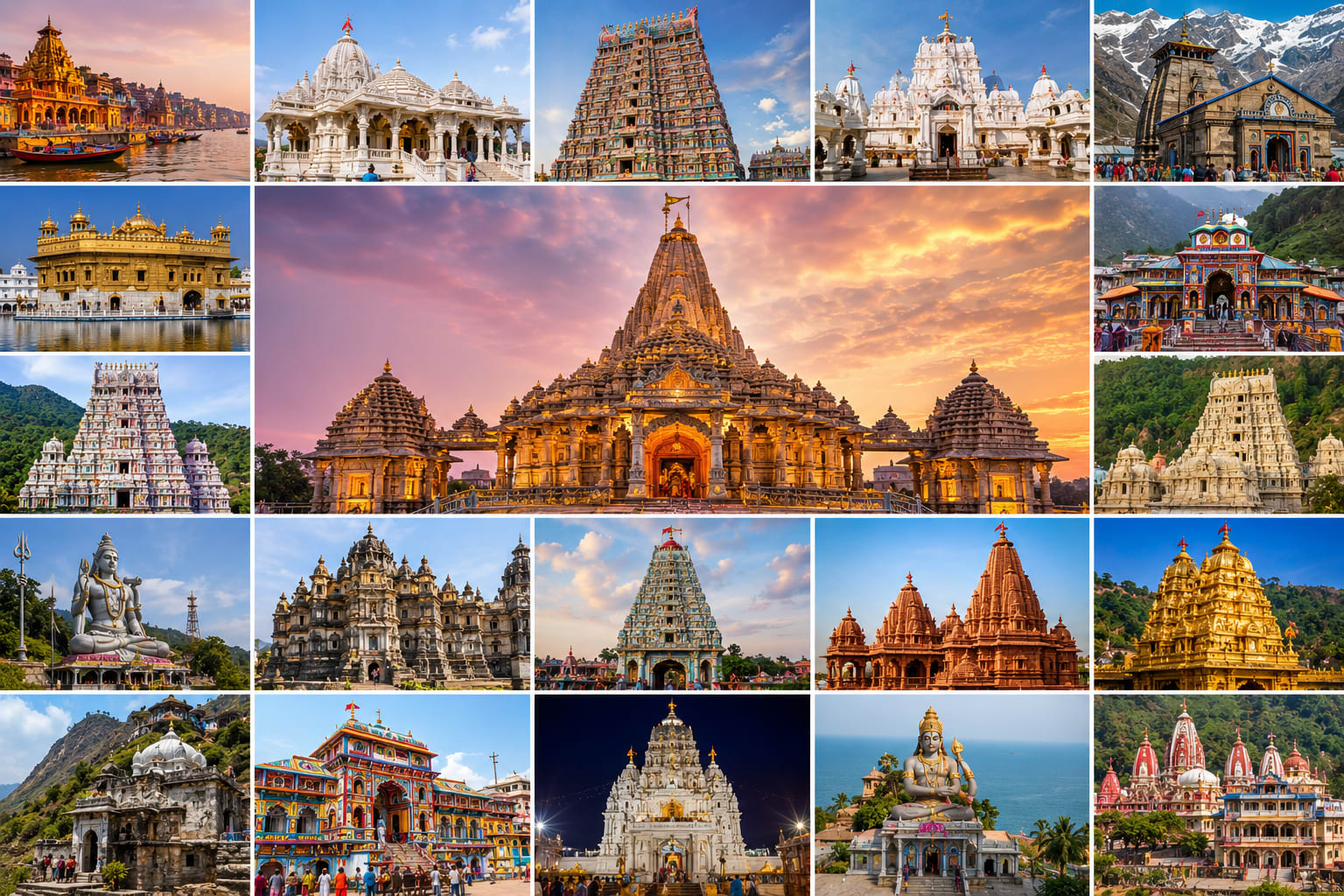 Top 50 Famous Temples in India - Timings, Distance and Travel Guide 2026